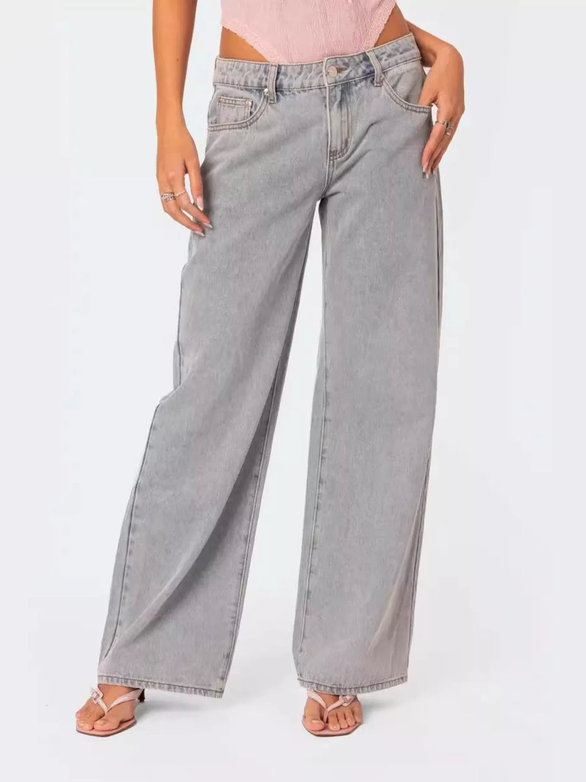 Vida jeans med grå tvätt