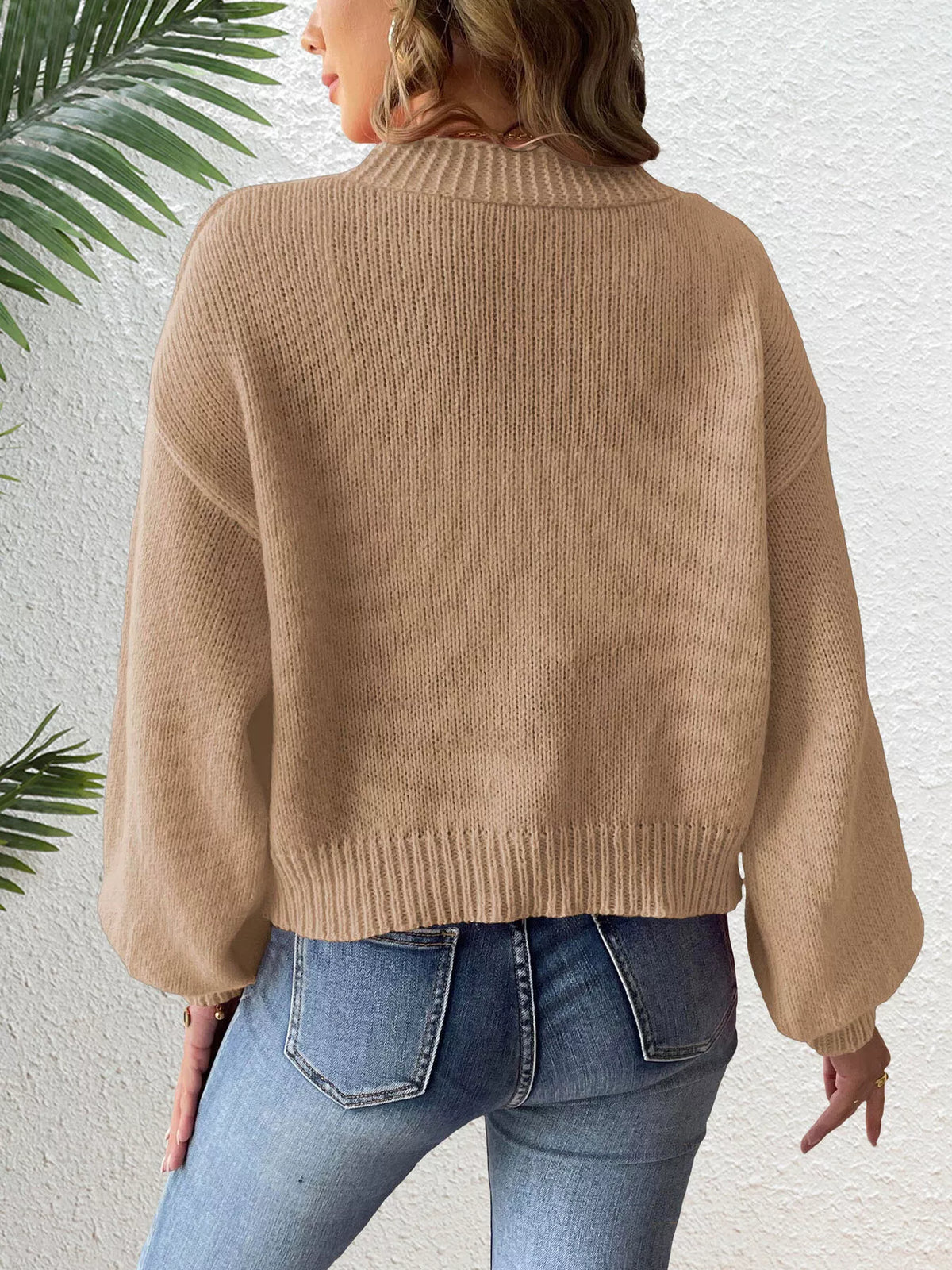 Cardigan med öppen modell och rosett – bild 13