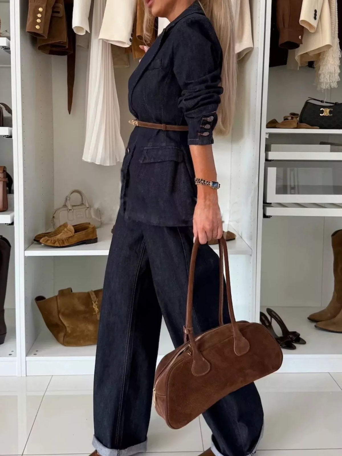 Vida jeans med hög midja – bild 5