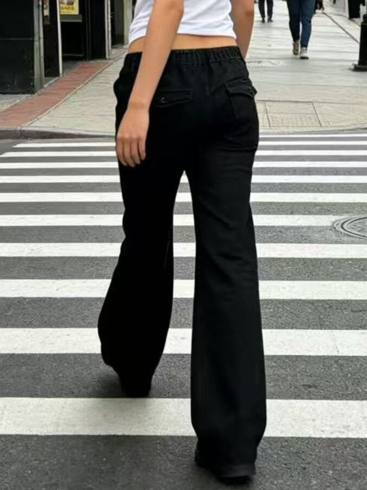 Vida jeans med kontrastsöm – bild 7