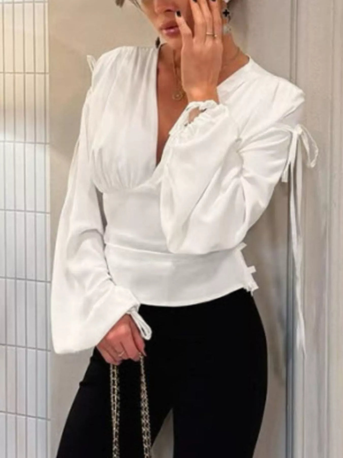 Asymmetrisk blus – bild 4