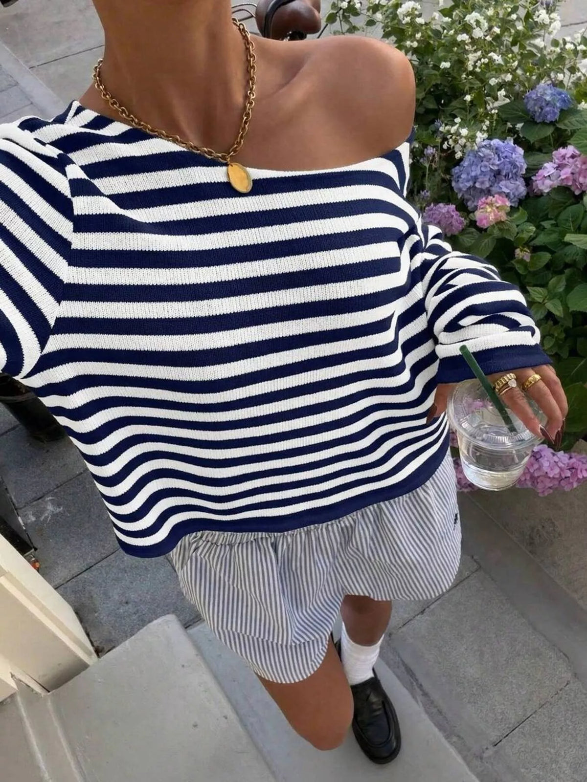 Randig båtringad t-shirt – bild 8