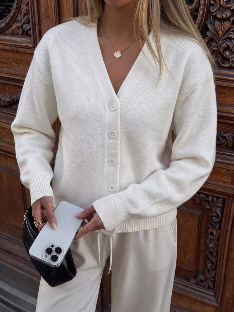 Mjukstickad cardigan