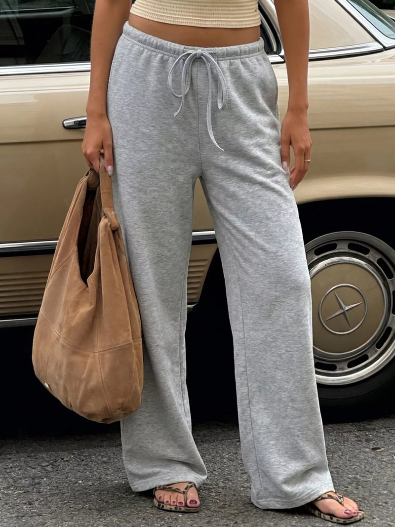 Vida mjukisbyxor med dragsko i polyester