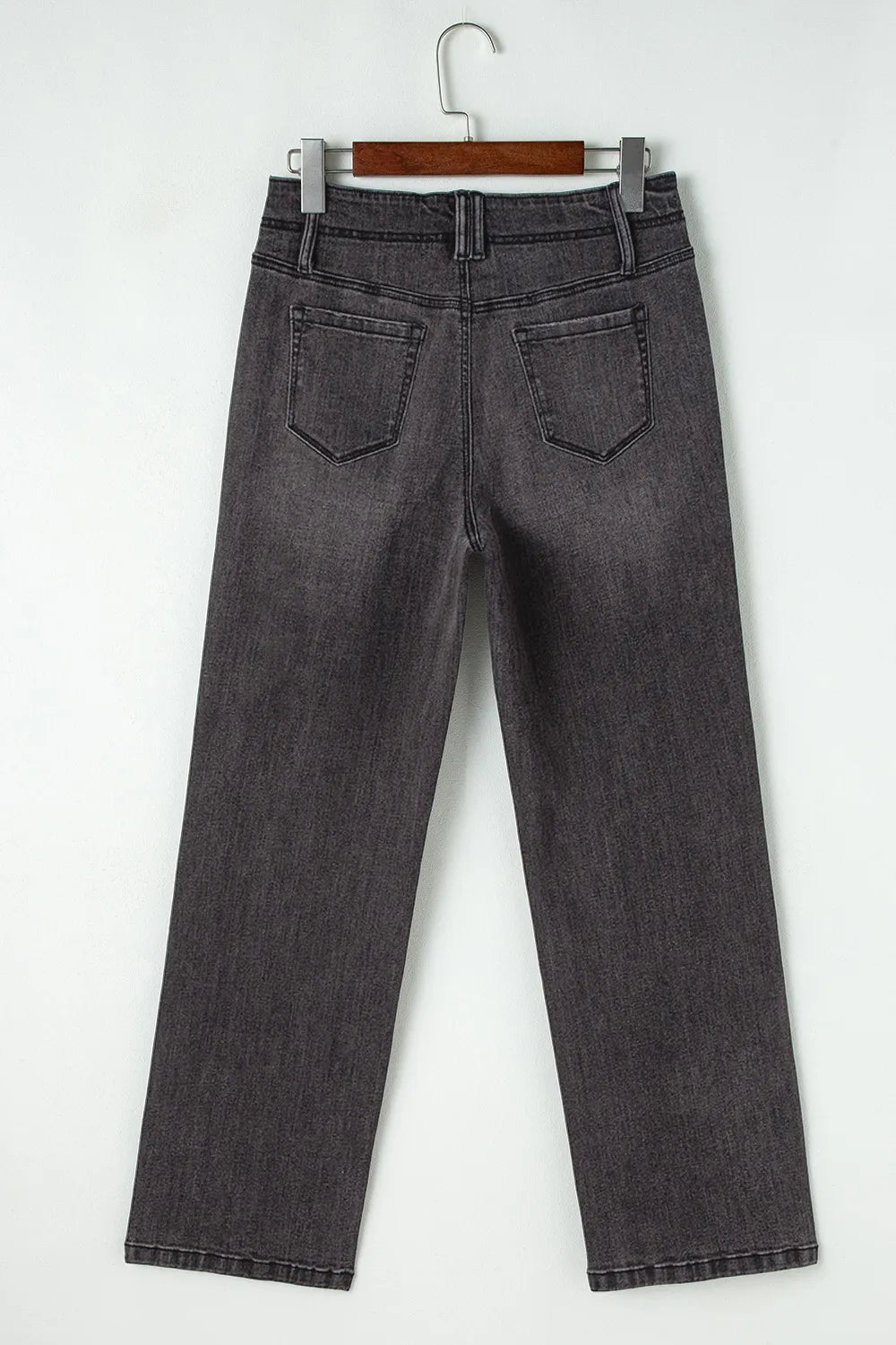 Vida jeans med hög midja och fickor – bild 7