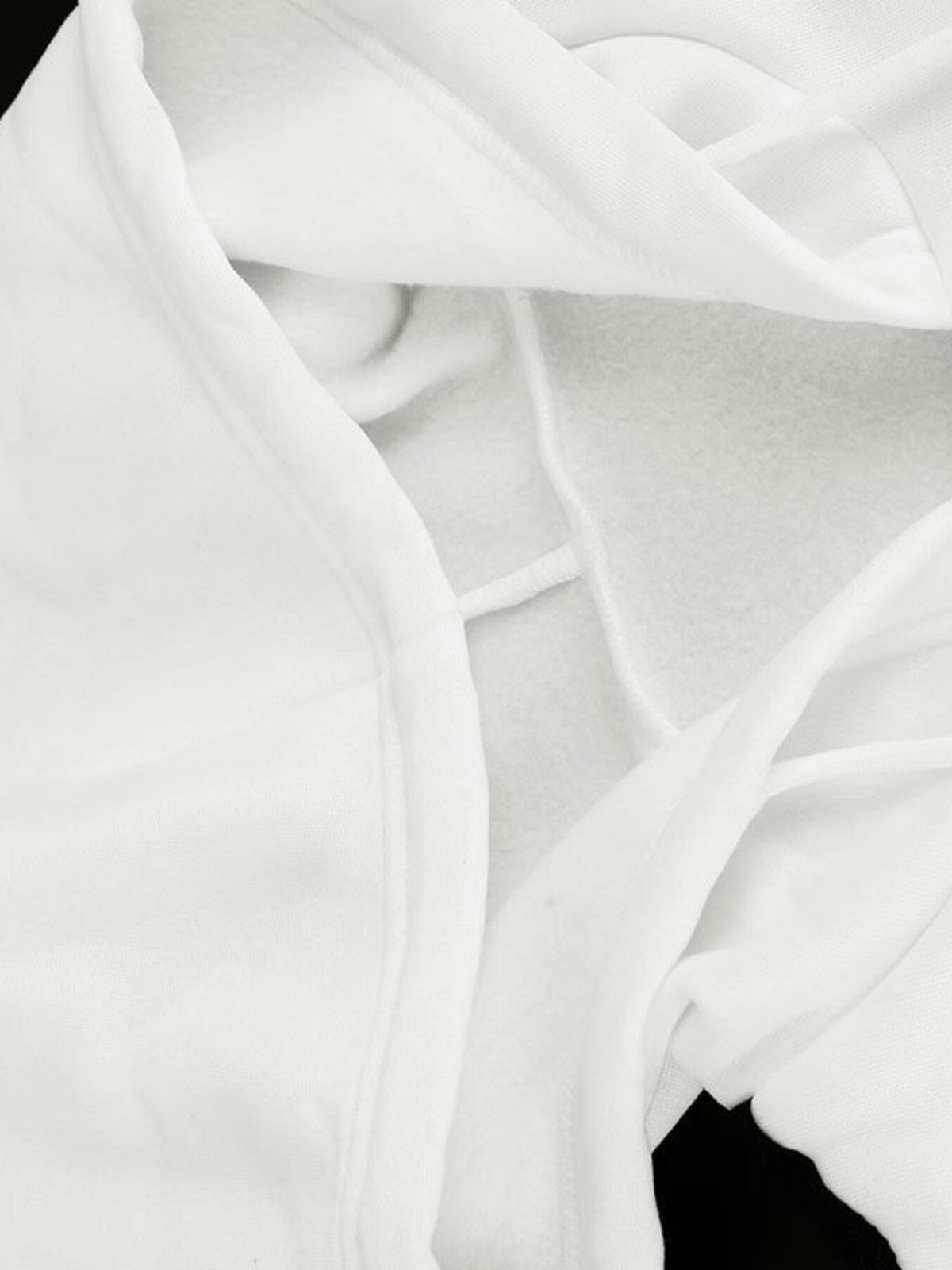 Randig hoodie med dragsko – bild 13