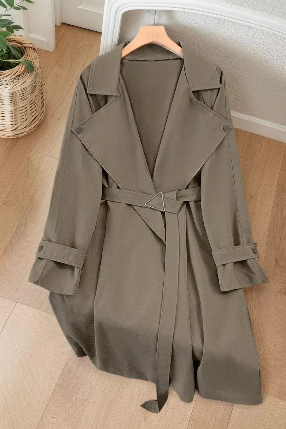 Trenchcoat med slagkrage – bild 9