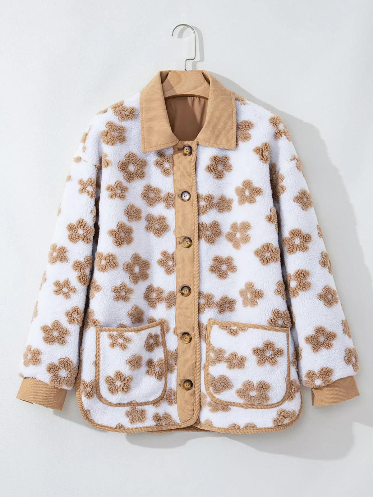 Blommig jacka i fleece – bild 5
