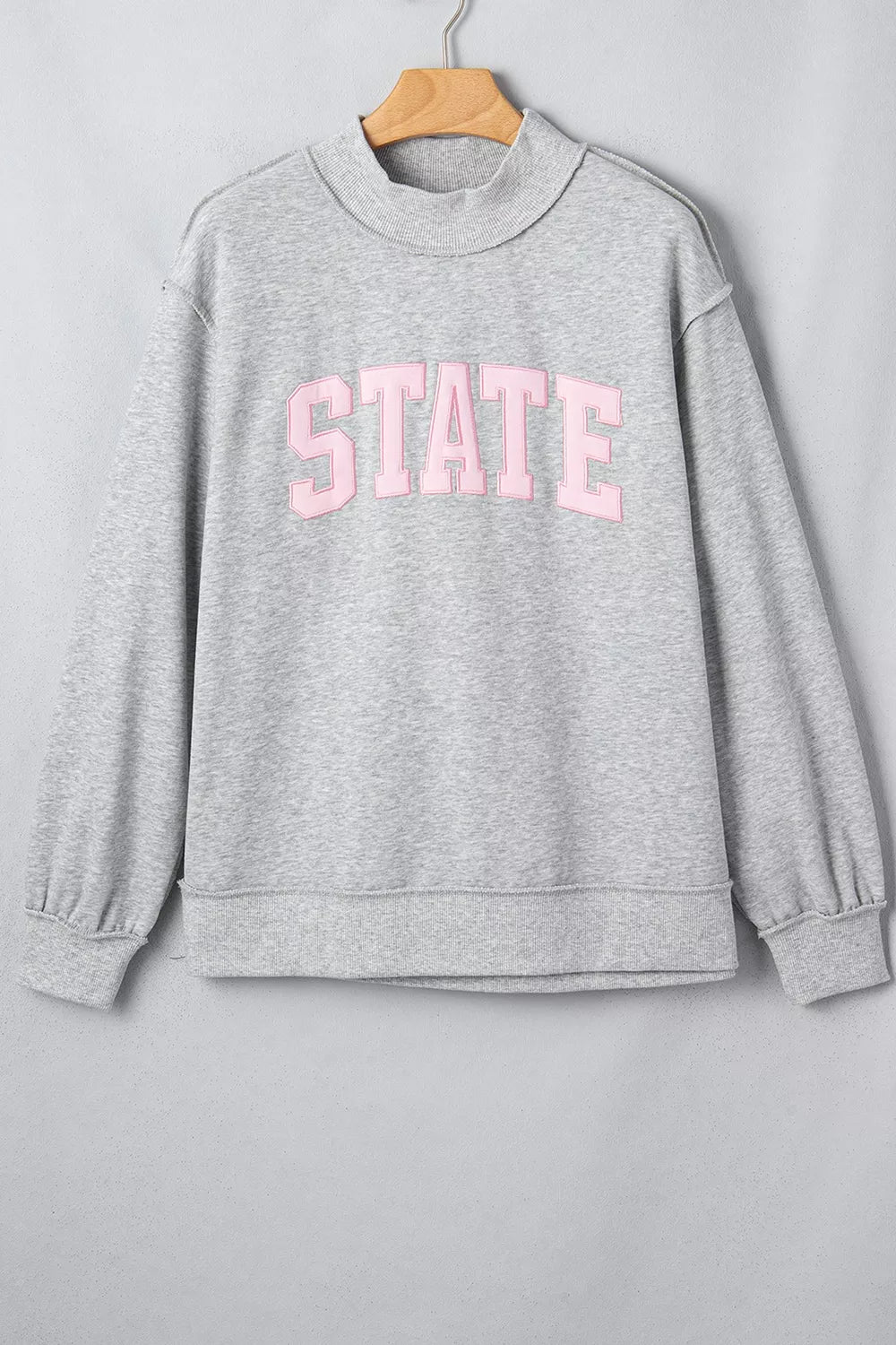 Ledigt sittande oversize sweatshirt med hög halsringning – bild 4