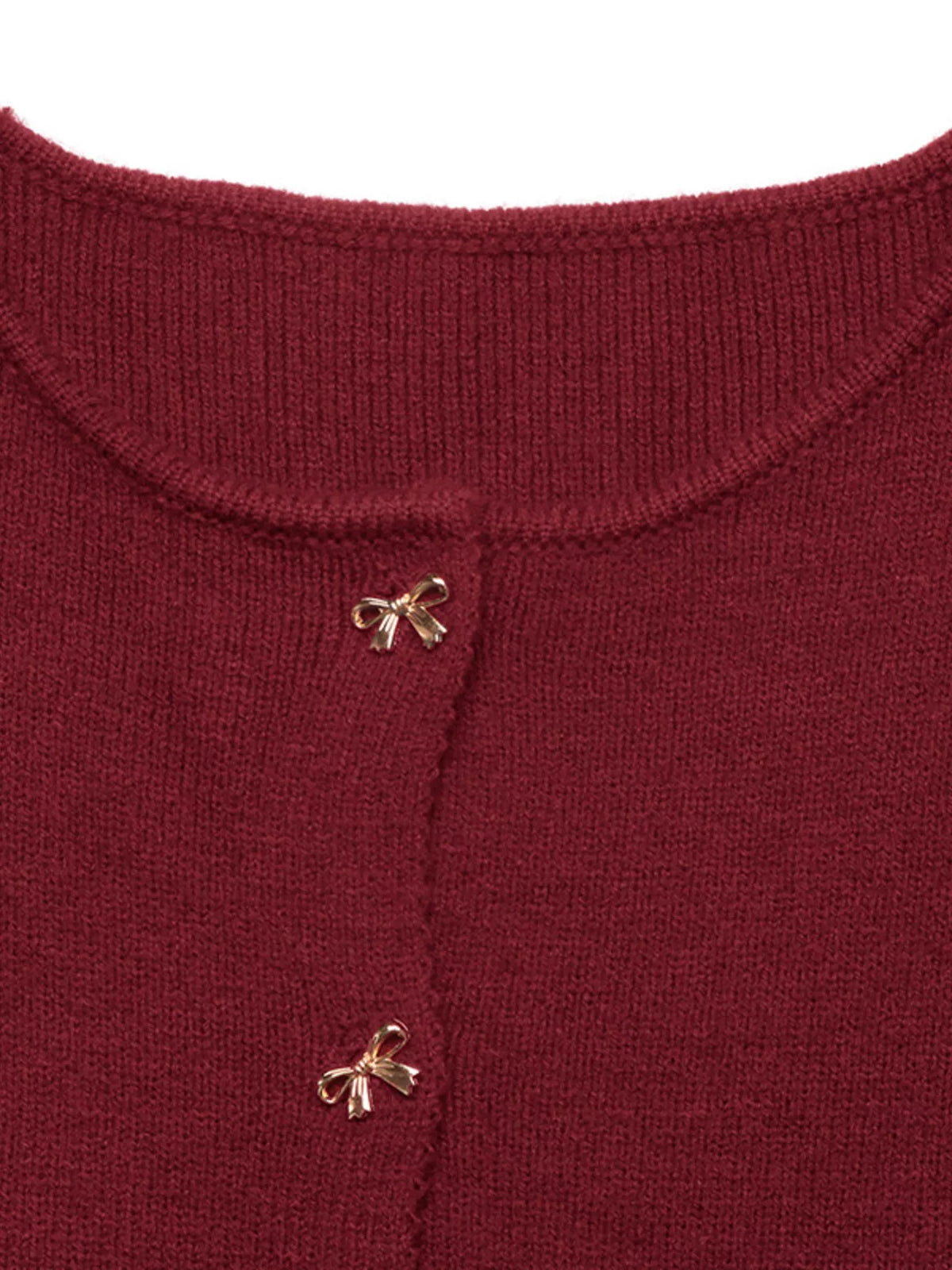 Cardigan med rosettknappar och knappstängning – bild 8