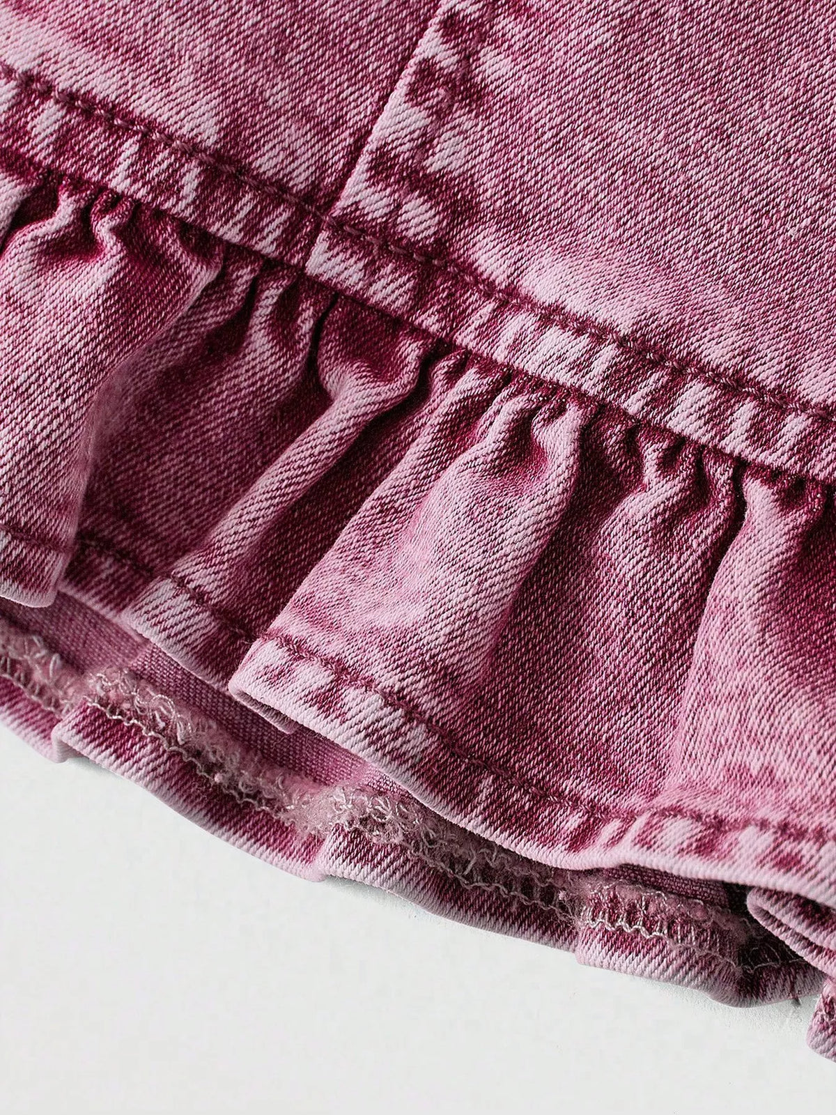 Linne i denim med hjärtformad urringning – bild 7