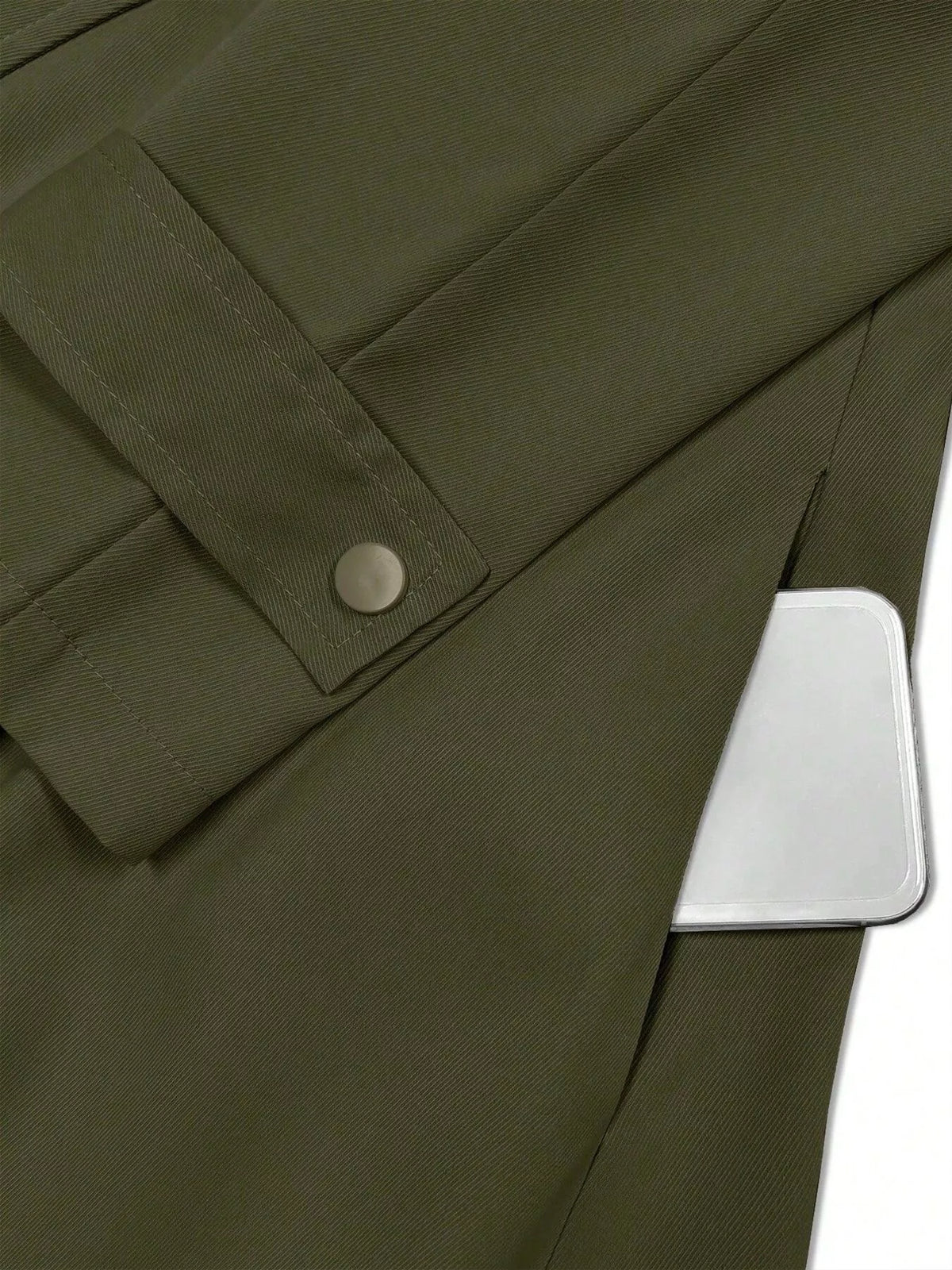 Lång trenchcoat med slagkrage – bild 13