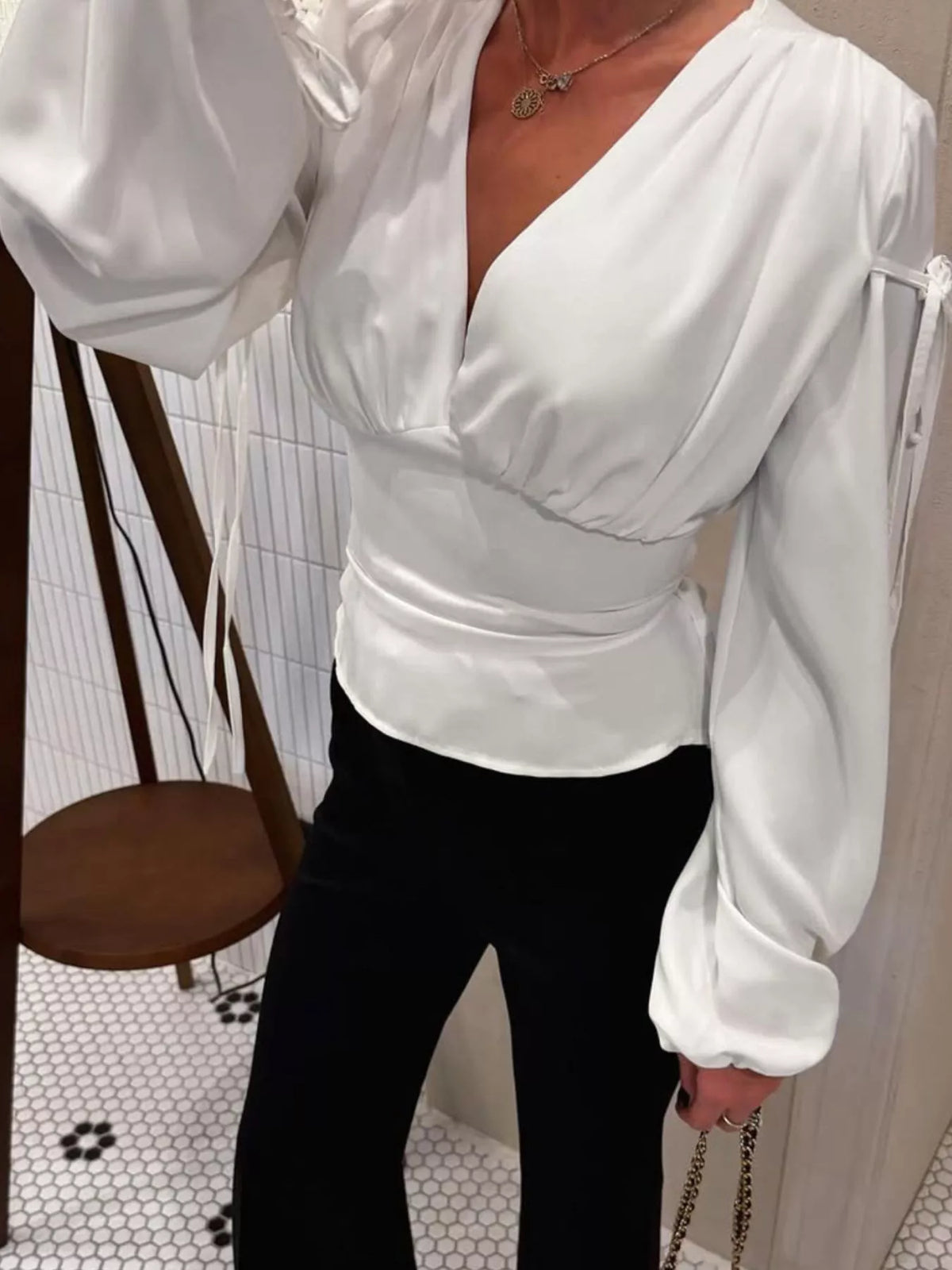 Asymmetrisk blus – bild 7
