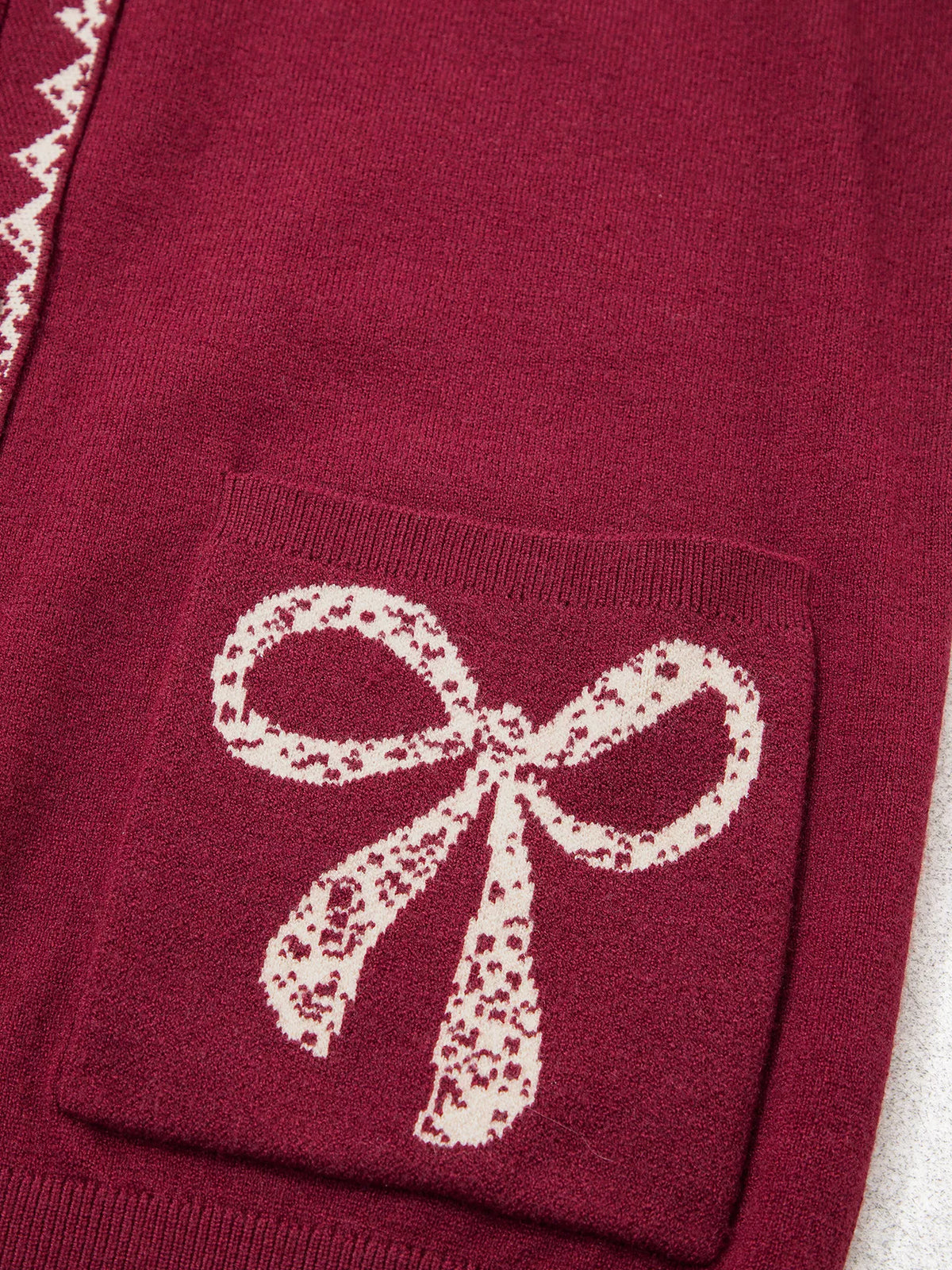 Långärmad cardigan med krage – bild 8