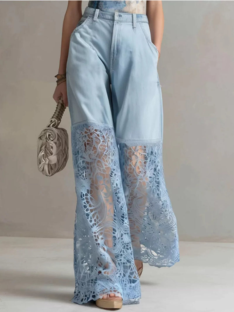 Jeans i patchwork