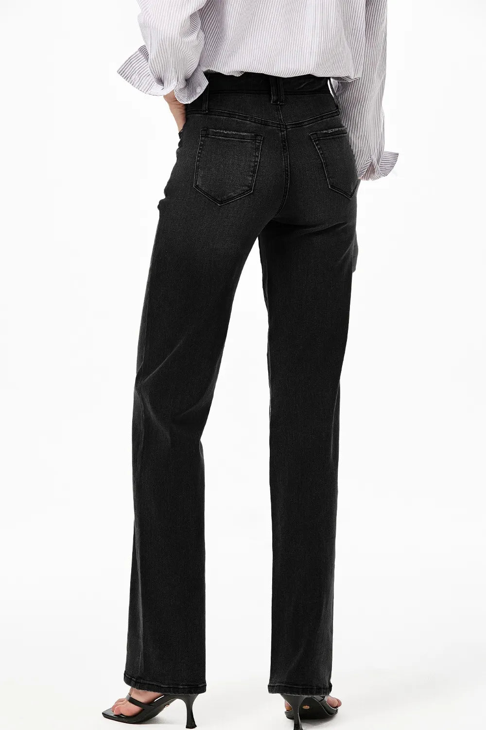 Vida jeans med hög midja och fickor – bild 25